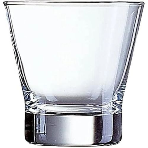 Verres À Whisky - Arcoroc - Shetland Fb25 - Lot De 12 - Capacité 250ml - Verre Plat - Compatible Lave-Vaisselle