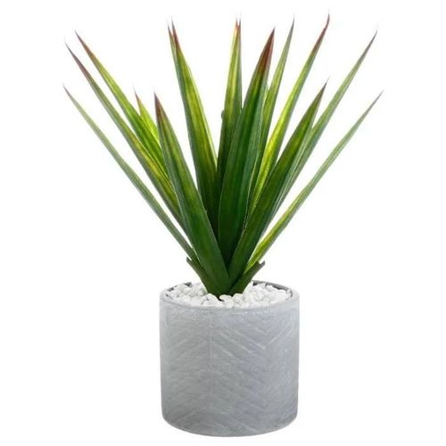 Plante artificielle Aloé Vera en pot H. 49 cm - Atmosphera - Résistant aux intempéries - Intérieur