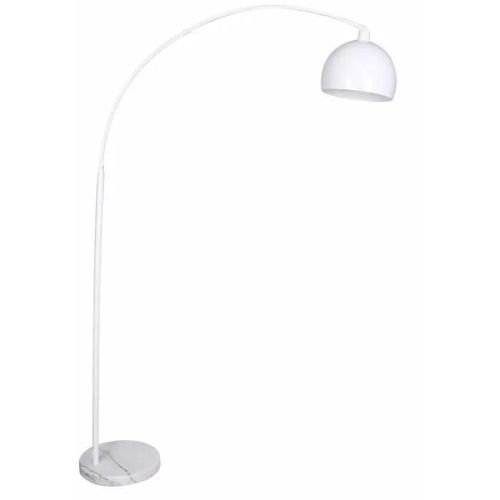 Lampadaire 36 X 110 X 195 Cm Métal Blanc Marbre 220 V 50 W 60 W