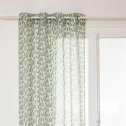 Voilage - Atmosphera - Cosy - 140x240 Cm - 100% Polyester - Vert