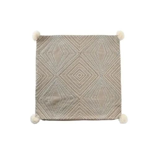 Housse De Coussin Gris 50 X 1 X 50 Cm - Couleur:Naturel