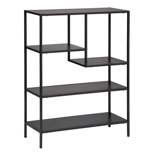Meuble Étagère de rangement - ATMOSPHERA - Métal Noir - 4 étagères - 75 x 100.5 cm - 12 kg