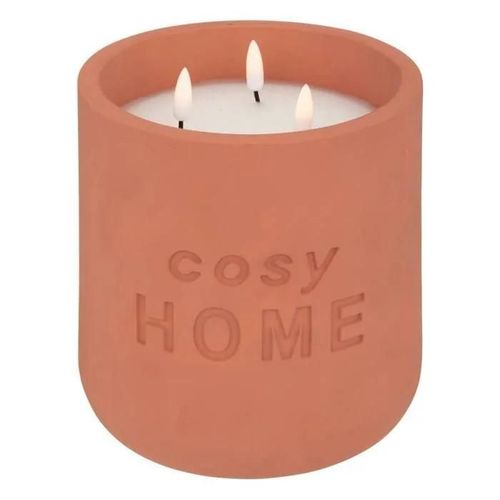 Bougie LED "Cosy" - rose terracotta - 3 - 2kg - Terracotta - Atmosphera createur d'interieur