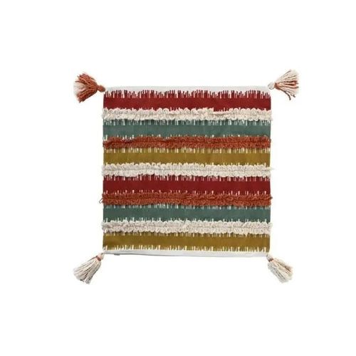 Housse De Coussin Rayures Multicouleur 50 X 1 X 50 Cm