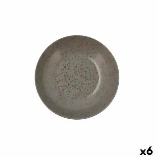 Assiette Creuse Ariane Oxide Céramique Gris (Ø 21 Cm) (6 Unités)