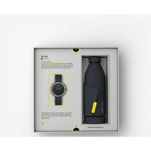 Montre Mam Relojes Closca 96 - Noir - Rond - Analogique - Silicone - Bracelet - 10 - Plexiglas