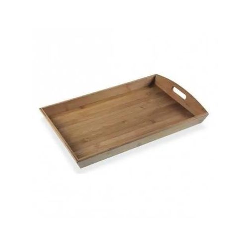 Bigbuy Home - Plateau Bambou Bois (32 X 6,5 X 50 Cm)