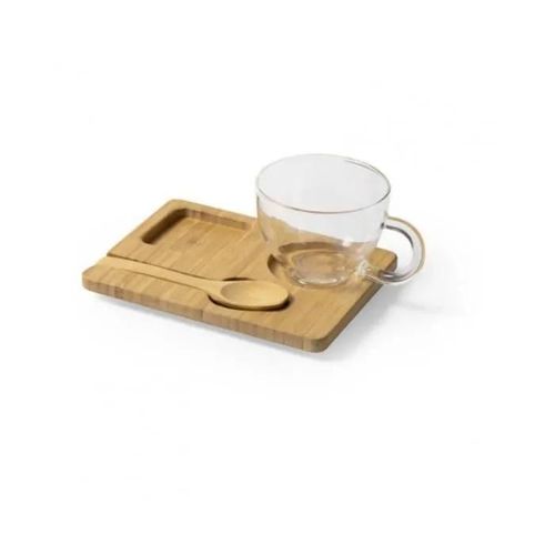 Tasse Avec Sous-Tasse 146482 Bambou (180 Ml) (Marron)