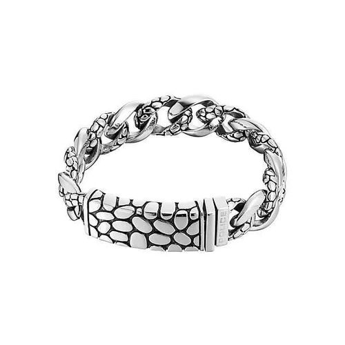 Bracelet - Police Bijoux - Carapace - Acier - Grande Taille - Homme