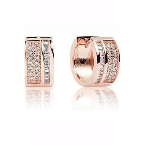 Boucles D'oreilles - Sif Jakobs - Sj-E1028-Cz-Rg - Argent 925 - Zircone Blanche - Doré Rose