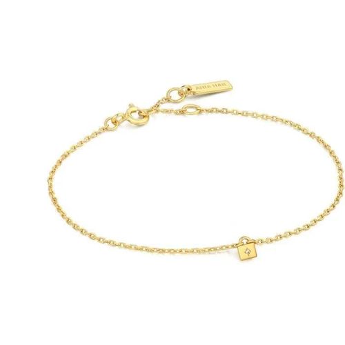 Bracelet Femme Ania Haie Under Lock & Key - Argent 925 Plaqué Or 14 Carats - Doré