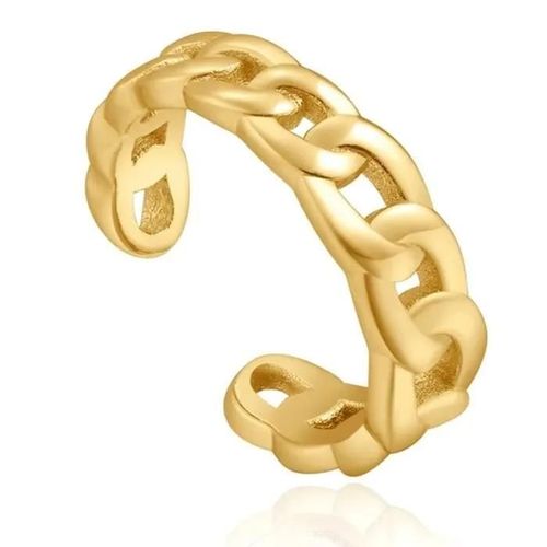Boucled?Oreille Droit De L'argent Ania Haie De 925m De Plaqué Or 14k Collection Chaîne Liens De Réaction
