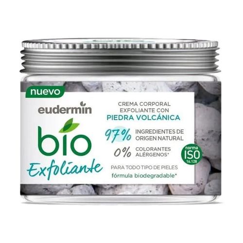 Crème Corps Bio Exfoliante - Eudermin - 300 Ml - Pierre Volcanique - Soin De La Peau 