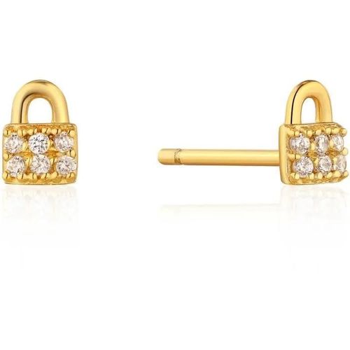 Boucles D'oreille Femme Ania Haie Under Lock & Key - Doré - Argent - Zircons