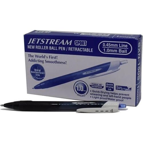 Uni-Ball Sxn150b Stylo Bille Noir Bleu Blanc - Par Lot De 12 - 19828000