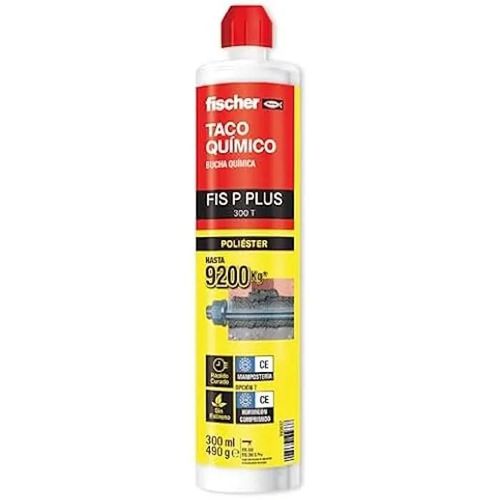 Mortier d'injection Fischer FIS P Plus 300 T - Fixation sécurisée - Tous types de matériaux