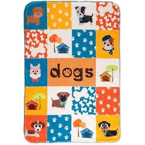 Happyfriday Couverture Mr Fox Dogs Multicolore En Microfibre 110 X 140 Cm (Chien)