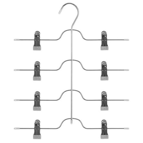 Cintre en métal pour 4 pantalons - FIVE - INOX