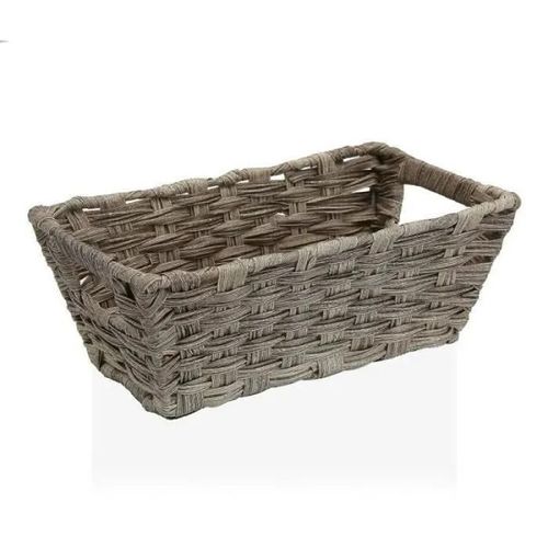 Panier Gris Avec Des Poignées Polyéthylène (17 X 11 5 X 29 Cm)