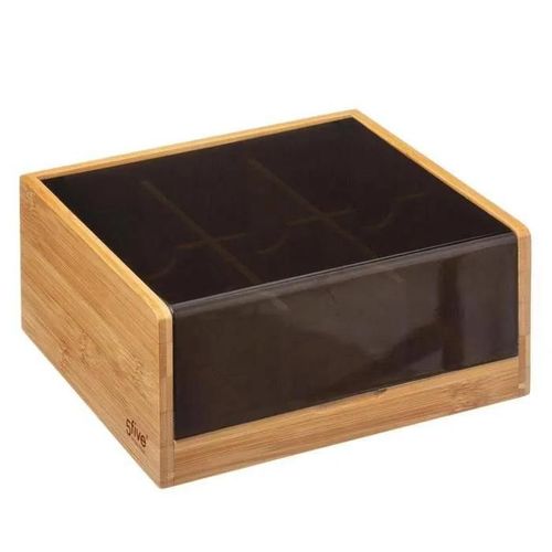 5five - Boîte À Thé 6 Compartiments "Black Bambou"