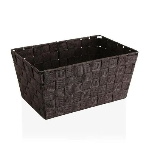 Panier Grand Marron Textile (20 X 15 X 30 Cm)