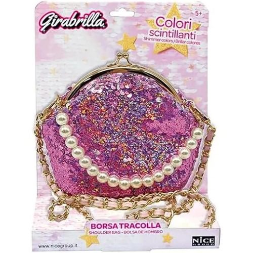 Sac à Main Girabrilla - Marque GIRABRILLA - Tissu avec Paillettes Réversibles - Couleur Aléatoire