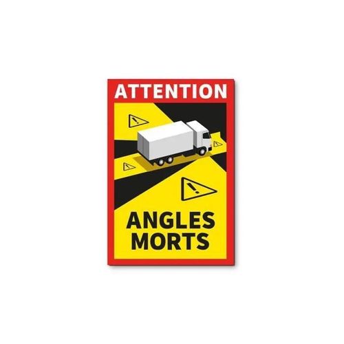 Generique - ''pack 3 Autocollants ''''angles Morts'''' 17x25cm''