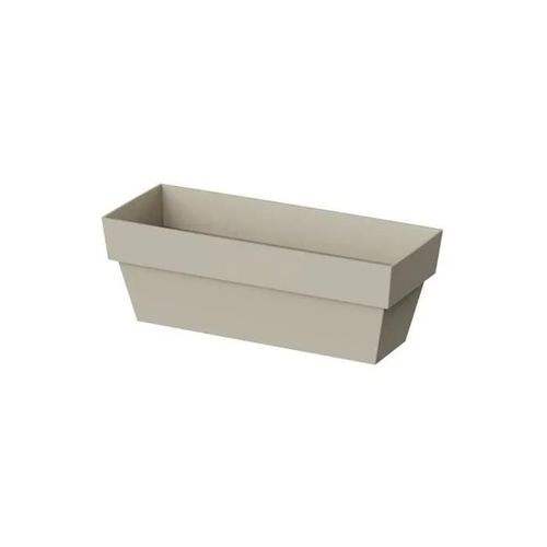 Jardinière Limited 12x30cm Ecru Plastiken - Generique - Blanc - Jardinière - Plastique - Rectangulaire