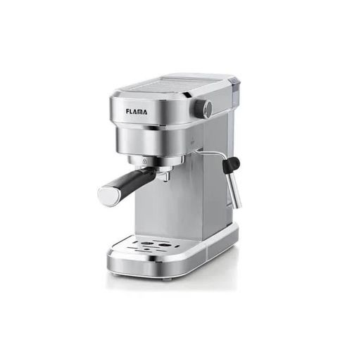 Machine à espresso Flama 20 Bar avec vapeur 1256FL, 1350W, 3 filtres pour café moulu et dose unique, capacité de 1.2L