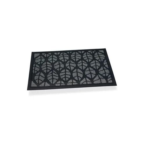 Paillasson En Caoutchouc/Moquette Avec Feuilles Grises 75x45cm - Generique - Hidalgo