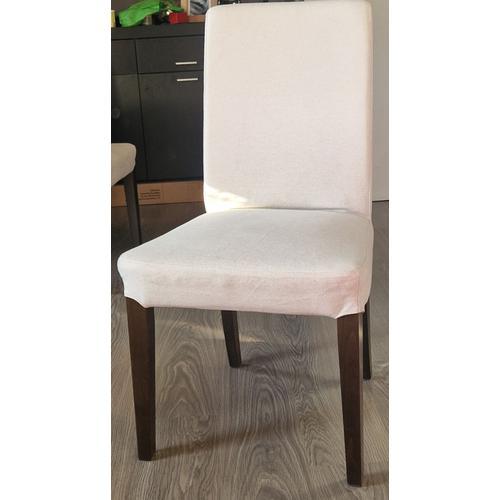 4 Chaises Ikea Beige Pieds Marrons