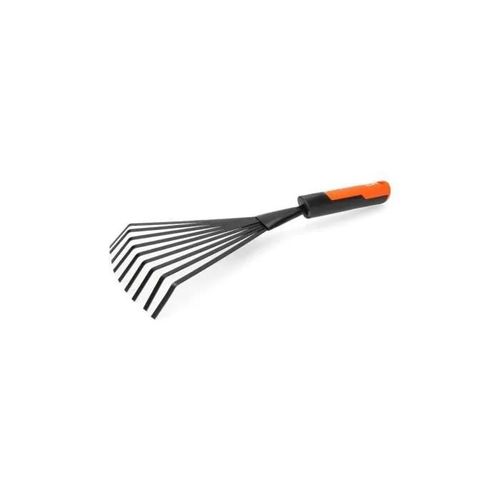 GENERIQUE - Râteau De Jardinage Manuel 38cm Couleur Gris/Orange Edm