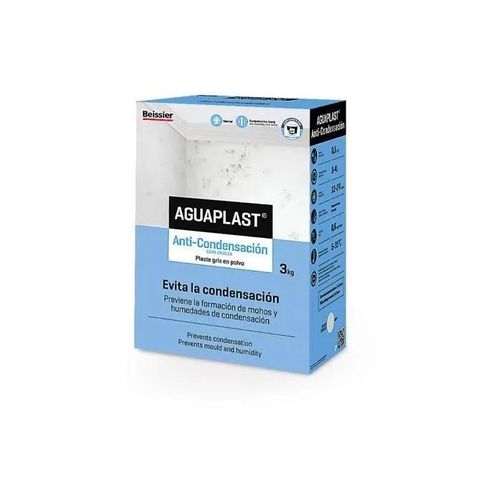 Enduit anti-condensation Aguaplast 3kg - GENERIQUE - Blanc - Pour surfaces à haut risque de condensation