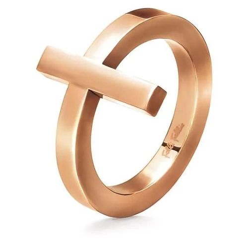 Bague - Folli Follie - 1r13t004r - Acier Inoxydable - Rose - Taille 54