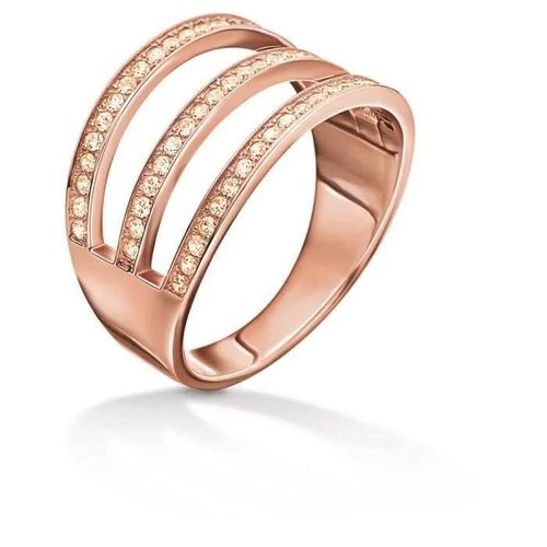 Bague - Folli Follie - 3r15s091rs - Acier Inoxydable - Rose - Taille 54