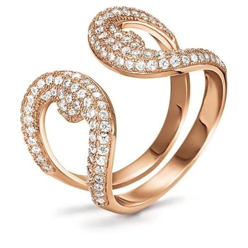Bague - Folli Follie - 3r15s059rc - Acier - Taille 54 - Rose