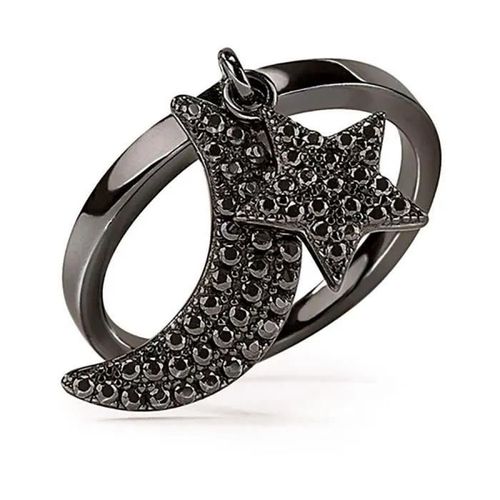 Bague - Folli Follie - 3r17s059kk - Acier - Femme - Noir - Taille 56