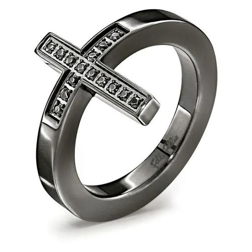 Bague En Acier Inoxydable Pour Femme - Folli Follie - 3r14t024kk - Couleur Acier - Taille 10