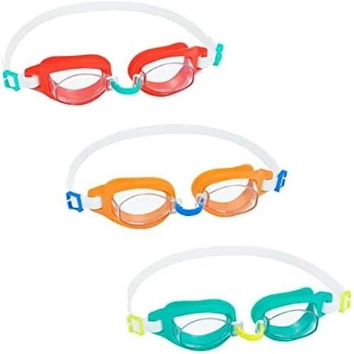 Lunettes De Natation Enfant - Bestway - Aqua Burst Essential - Anti-Buée Et Uv - Polycarbonate