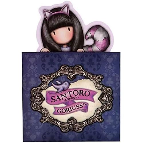 Santoro Gorjuss Support Mémo Pop Up Chat Du Cheshire