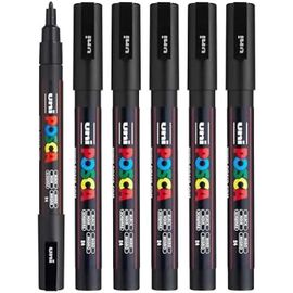 Stylo Posca Cf6 Poche Fine Noir - Indélébile - Etude - Mixte