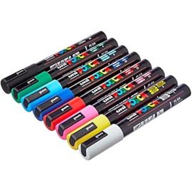 Marqueurs De Peinture À L'eau Uniposca Pc-5m - Set 8 Unités - Pointe Fine - Opaque