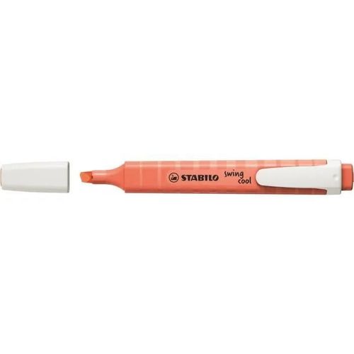 Surligneur - Stabilo - Swing Cool Pastel Edition - Lot De 10 - Pointe 1-4 Mm - Rouge Corail