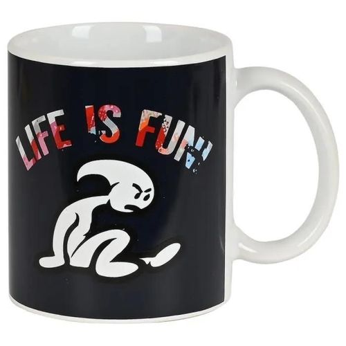 Tasse En Céramique Enfant Safta El Niño Life - Negro Y Blanco - 8x10x8 Cm