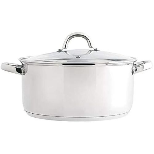 Casserole En Acier Inoxydable Quid - Ottawa 24 Cm - Fond Capsulé Vitrocéramique - Tous Feux Dont Induction