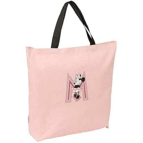 Sac Shopping Bag Safta Minnie Blush - Confortable et polyvalent - 50 x 10 x 45 cm