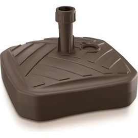 Pied De Parasol - Prosperplast - Carré - Polyéthylène - 39 X 39 X 13 Cm - Chocolat