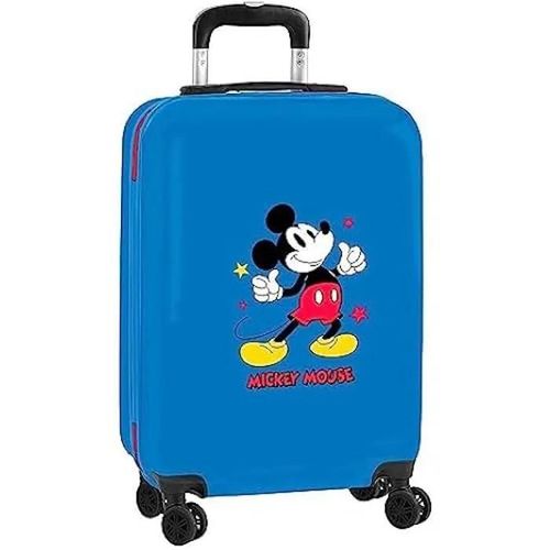 Mickey Chariot de Cabine 20" Valise à roulettes Cadenas de sécurité Valise légère Bleu Marine 34,5 x 20 x 55 cm, Bleu Marine,