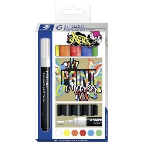 Marqueur Acrylique Paint Marker - Staedtler - Lumocolor - Pointe Ogive - Large - Opaque