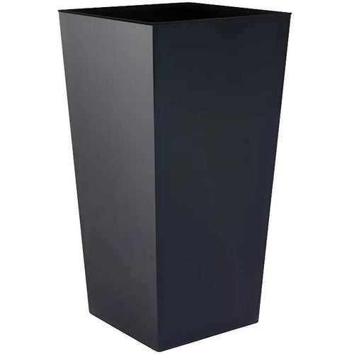 Pot De Fleurs - Prosper Plast - Urbi - Anthracite - 19.5x19.5x37.5 Cm - Plastique